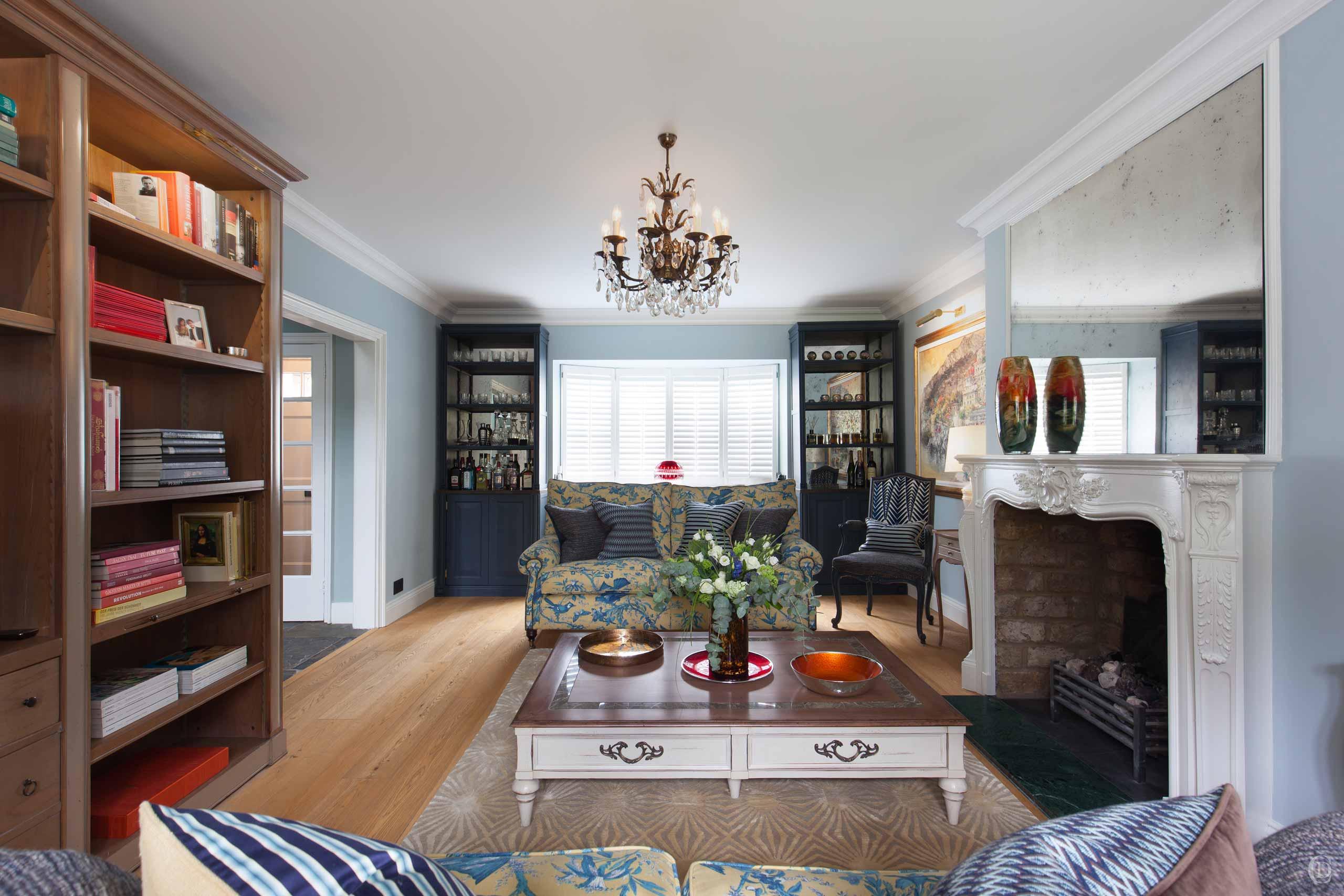 Detached Villa | Hampstead | Claudia Interiors Living Room | View of the room from the sofa | Garden Suburb