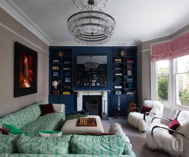 Sitting Room | View of the feature wall | Home Interior Design