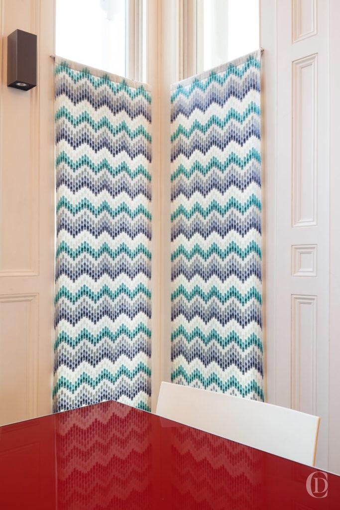 Gothic Revival | Hamstead Hill | Blind Window Fabric | Window Curtain | Kitchen | Claudia Dorsch Interior Design