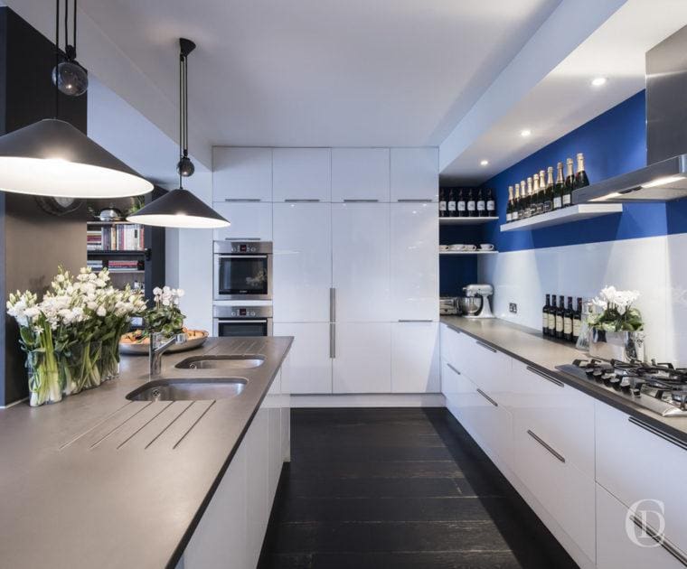 Blue Kitchen | Interior styling | Claudia Interiors