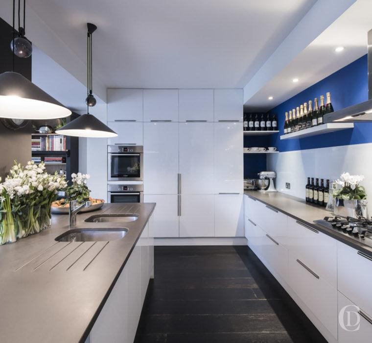 Blue Kitchen | Interior styling | Claudia Interiors