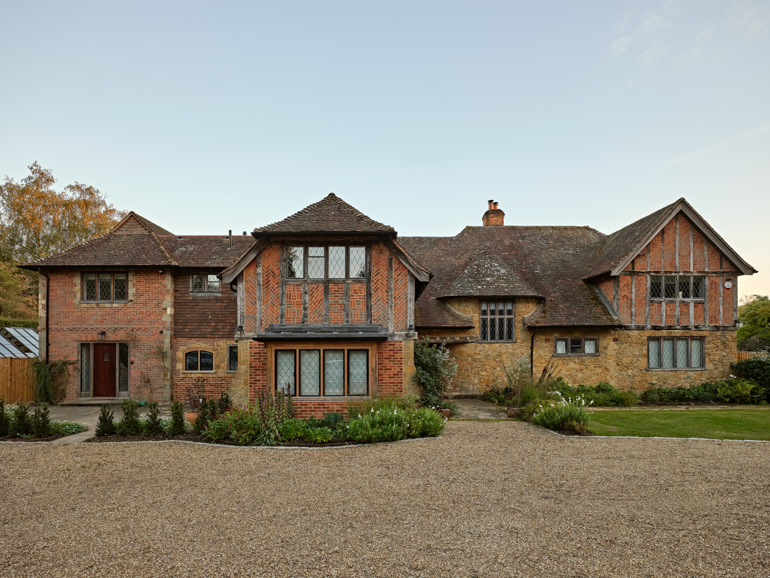 Modern country house  - traditional architecture meets contemporary interiors Modern country house mock tudor exterior